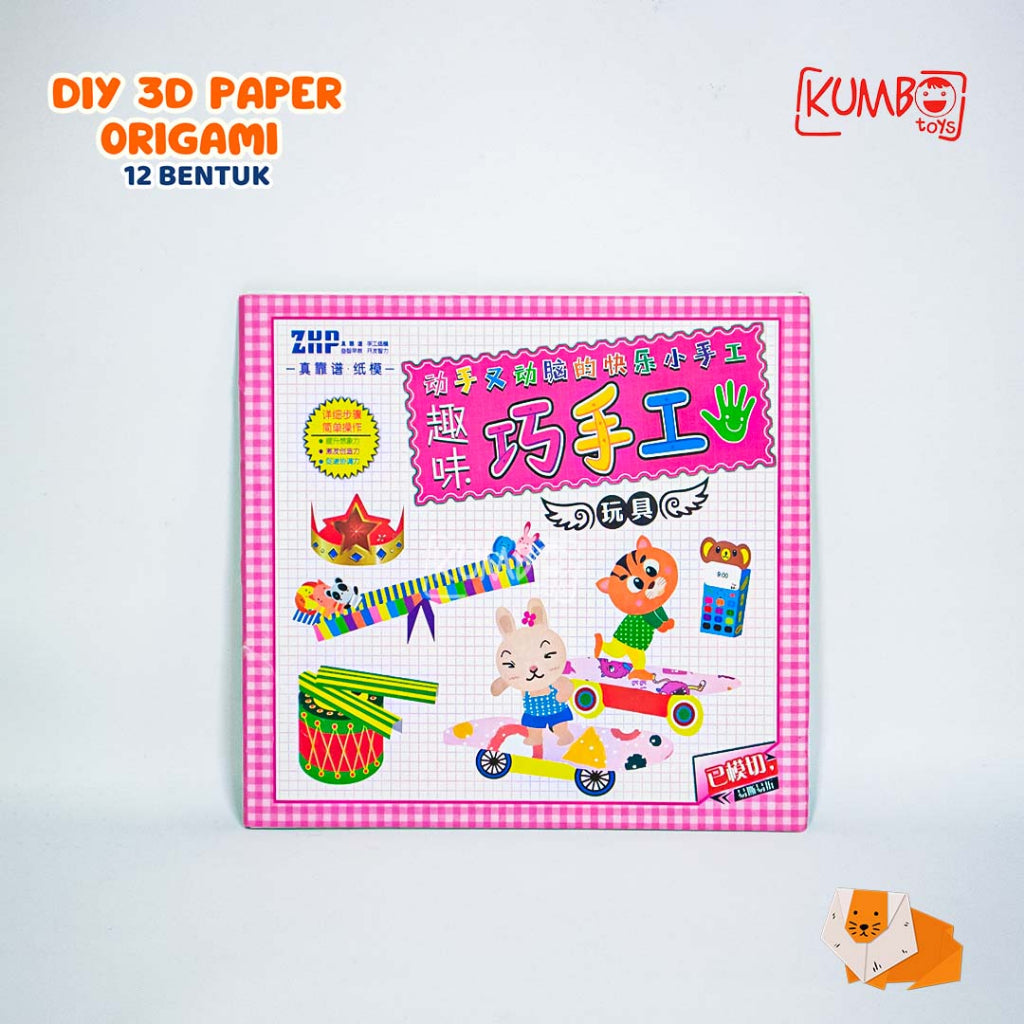 Mainan Edukasi DIY Origami 12 Bentuk