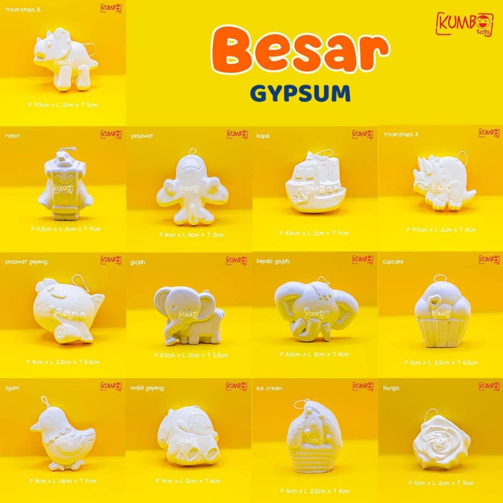 Mainan Edukasi Anak DIY Painting Gypsum Kit Mewarnai Patung Lukis Gypsum