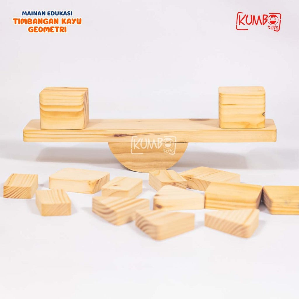 Mainan Edukasi Montessori Mainan Simulasi Kayu Blok Keseimbangan Timbangan Kayu  Mainan Kemampuan Sensorik Tangan Anak