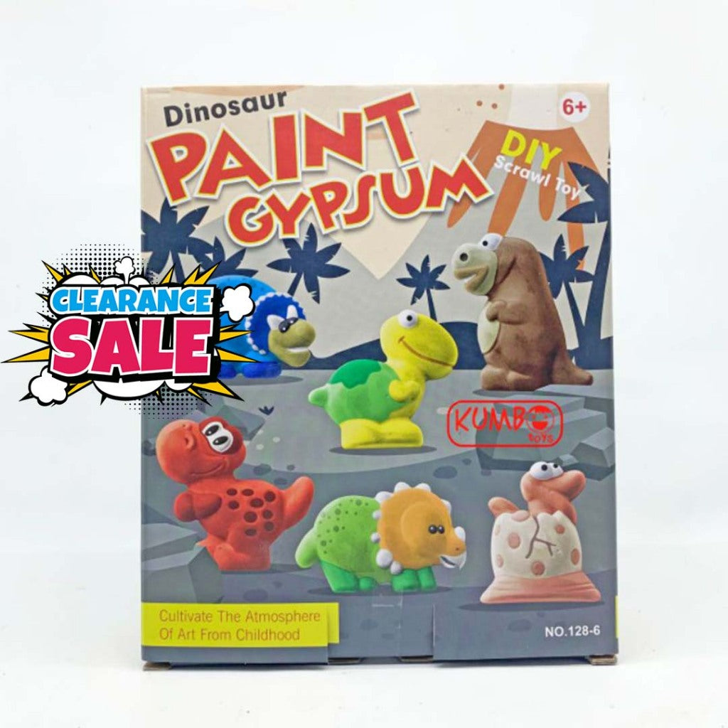 Mainan Anak DIY Paint Gypsum Mewarnai Patung