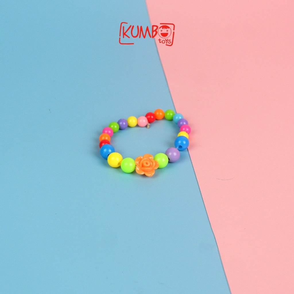 Mainan Edukasi Sensory Play Anak DIY Beads Box Set Kotak Manik Aksesoris Gelang Kalung