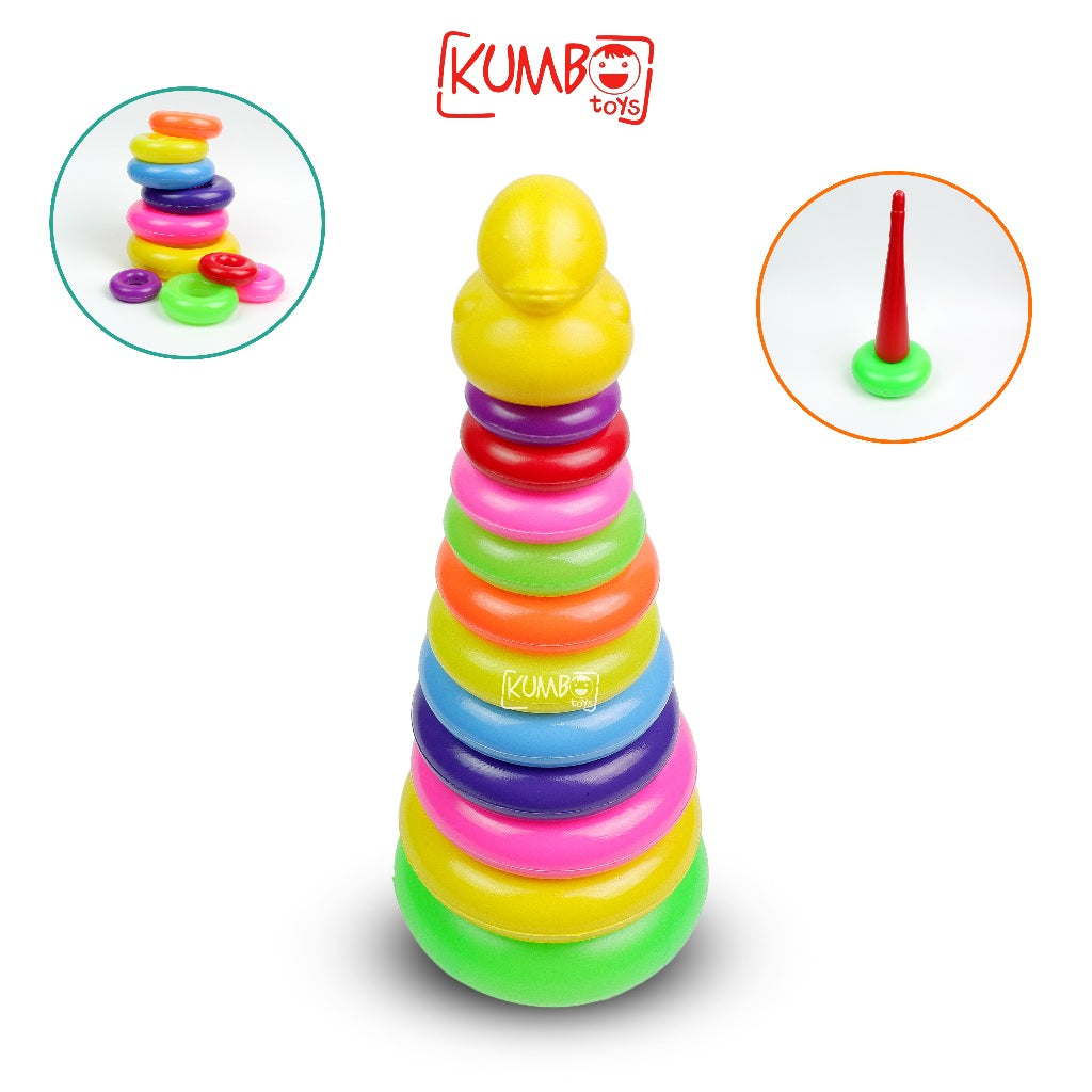 Mainan Donat Susun Jumbo Ring Donat Bebek Baby Toys Anak Balita Bayi