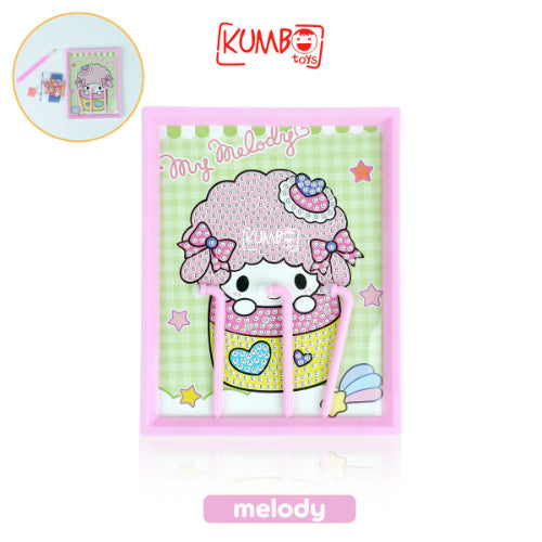 Mainan Edukasi Anak DIY Diamond Painting Frame Sanrio MINI FRAME DIAMOND