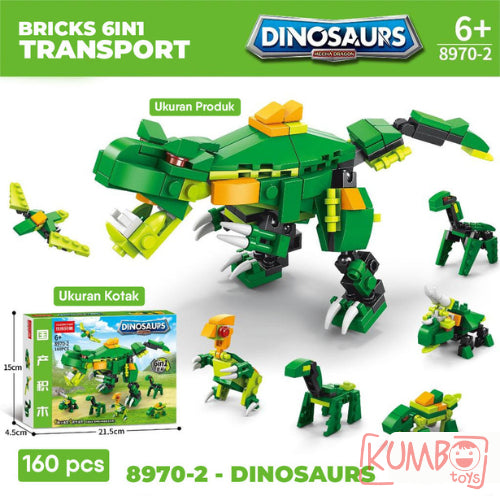 Mainan Edukasi Anak Bricks 6 In 1 Mainan Block