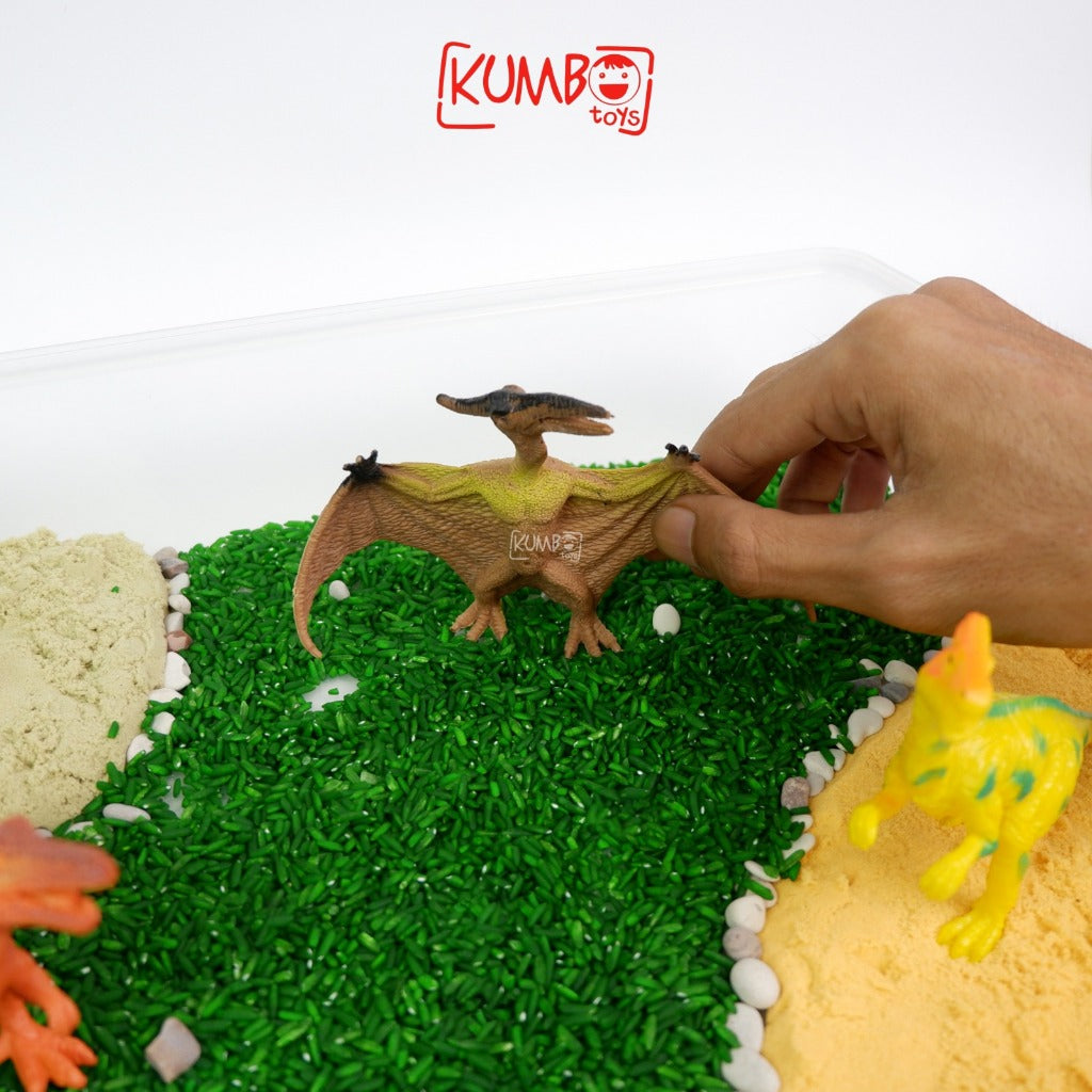 Sensory Box Tema Dino / Mainan Montessori Sensory Play