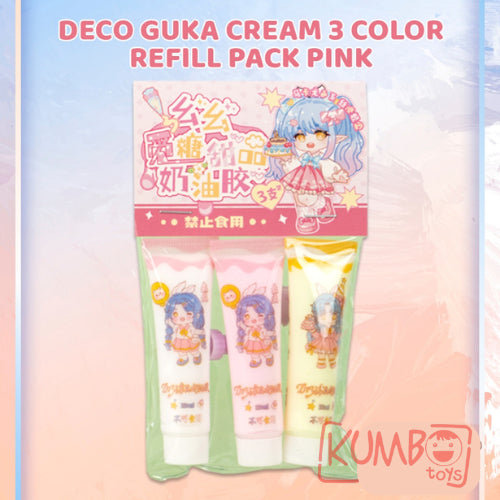 Mainan Anak Refill DIY Guka Set Cream GOO 3 Warna
