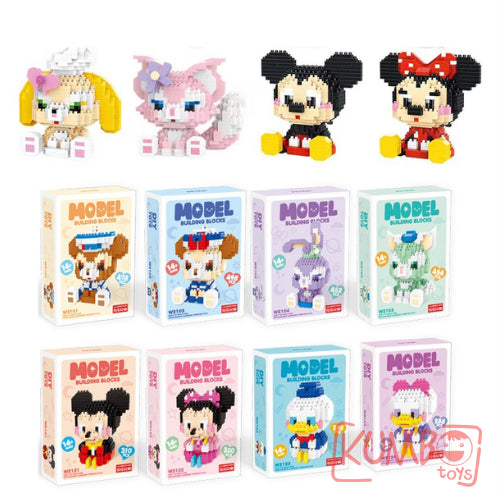 Mainan Anak Mini Block Model Karakter Kartun Lucu Balok Susun 3D Bricks