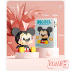 Mainan Anak Mini Block Model Karakter Kartun Lucu Balok Susun 3D Bricks