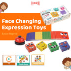 Mainan Edukasi Anak Susun Ekspresi Face Changing Rubik Cube Family Game