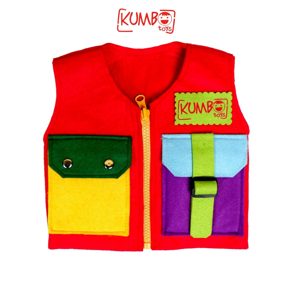 Mainan Edukasi Anak Busy Vest Dressing Skill Mainan Montessori Anak