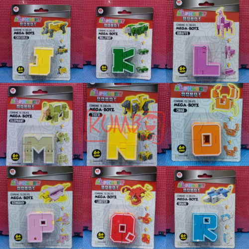 Mainan Edukasi WIKI Alphabet Robot Huruf Mega Bots (A-Z)