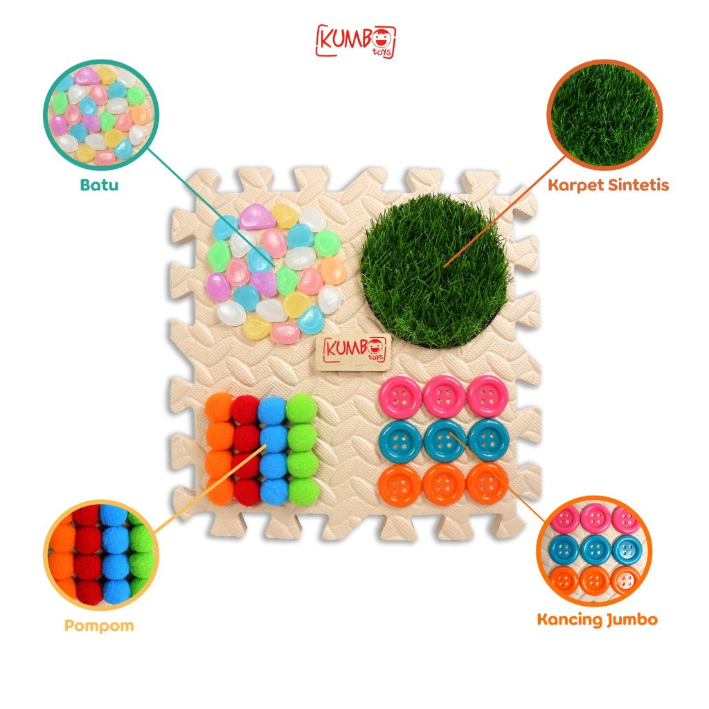 Mainan Edukasi Anak Sensory Play Mat / EVAMat Montessori Anak Bayi