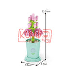 Mainan Edukasi Anak  BRICKS FLOWER Pot Bunga Mini Nano Blok Bouquet 3D Dekorasi