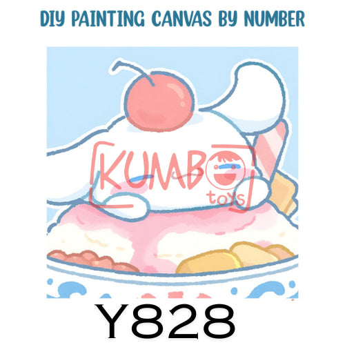 Mainan Edukasi Anak Painting Canvas By Number SANRIO KARAKTER