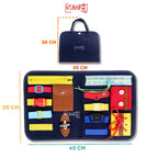 Mainan Edukasi Busy Board Dressing Skill Sensory Board Busy Bag Mainan Montessori Anak
