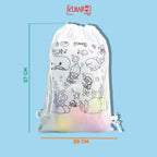 Tas Serut Anak Spunbond Bergambar DIY Coloring Goodie Bag Souvenir Ulang Tahun