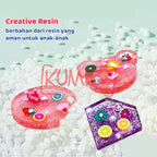 Mainan Edukasi Anak DIY Crystal Glue Manik Resin Aksesoris Gantungan Kunci