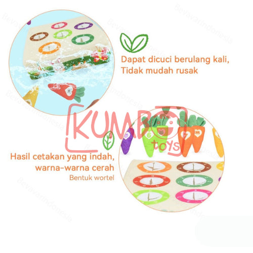 Mainan Edukasi Anak Bayi Carrot Pulling Toy Fine Motor Skills
