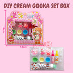 Mainan Edukasi Anak DIY Cream Gooka Guka Set BOX Clay Aksesoris Hiasan Akrilik Kerajinan