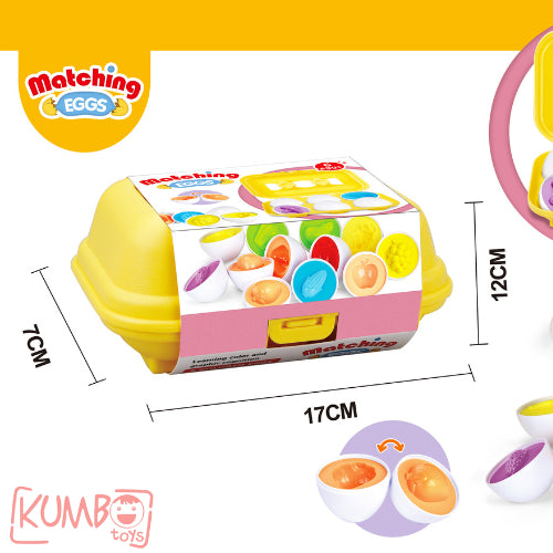 Mainan Edukasi Anak Mencocokan Bentuk Telur Matching Egg Shape Puzzle Set