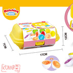 Mainan Edukasi Anak Mencocokan Bentuk Telur Matching Egg Shape Puzzle Set