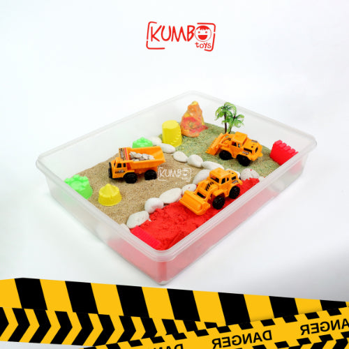 Construction Sensory Box / Sensory Play Mainan Edukasi