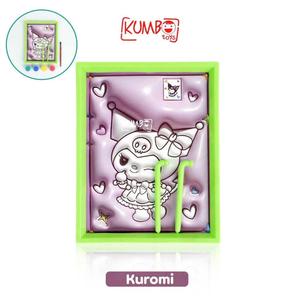 Mainan Edukasi DIY Watercolor Painting Frame Sanrio MINI FRAME PAINTING