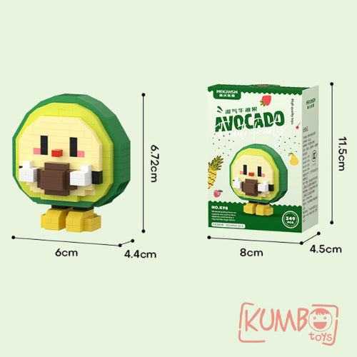 Mainan Anak Bricks Fruit Nano 3D Mainan Balok Susun Karakter Buah