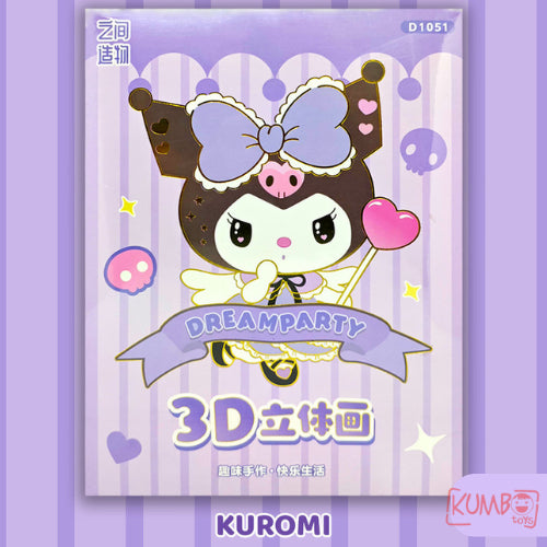 Mainan Edukasi Anak 3D BP Standing Painting With Frame Light Sanrio