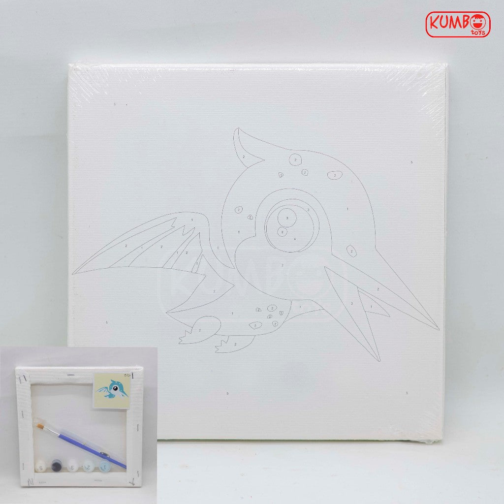 Canvas Painting Number Mainan Edukasi Melukis untuk Anak