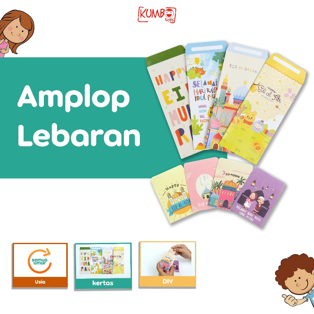 Amplop Lebaran Kecil/Mini EID MUBARAK RAMADHAN KAREEM Selamat Idul Fitri