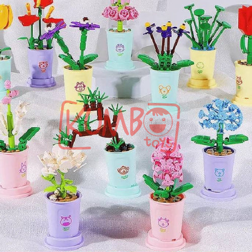 Mainan Edukasi Anak  BRICKS FLOWER Pot Bunga Mini Nano Blok Bouquet 3D Dekorasi