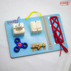Busy Board Mainan Edukasi Montessori Papan Main Anak
