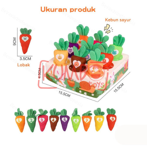 Mainan Edukasi Anak Bayi Carrot Pulling Toy Fine Motor Skills