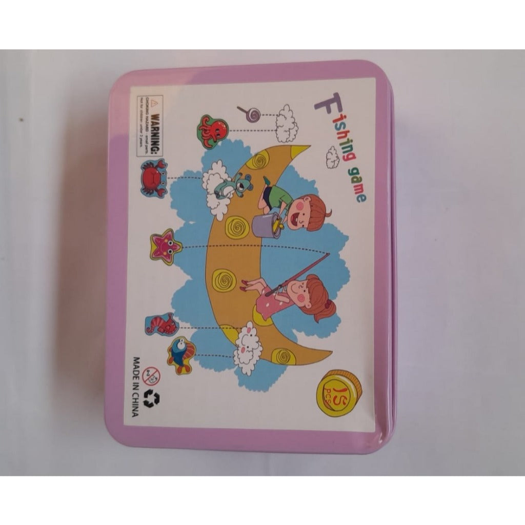 Mainan Edukasi Pancing Ikan Magnet Kotak Kaleng Fishing Toys