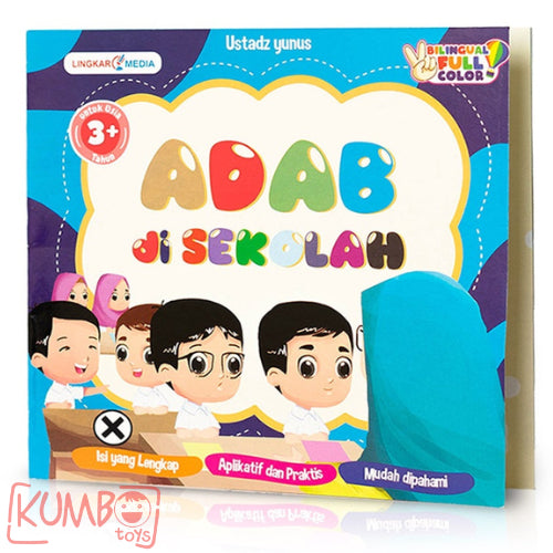 Buku Cerita Anak Bergambar Islami Seri Adab Full Color Bilingual Adab Version