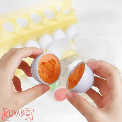 Mainan Edukasi Anak Mencocokan Bentuk Telur Matching Egg Shape Puzzle Set
