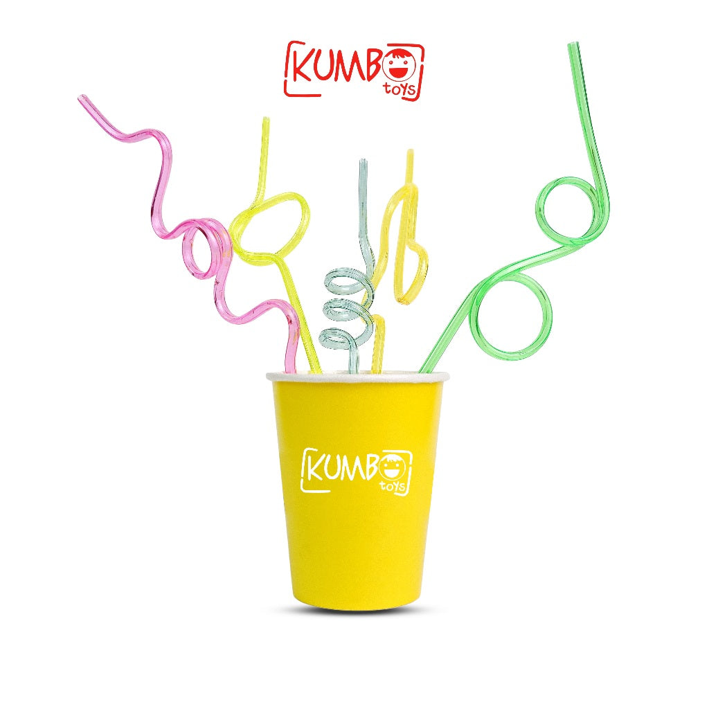 Sedotan Terapi Wicara/Sedotan Ulir Oral Motor Straw Mika Warna Warni Speech Delay