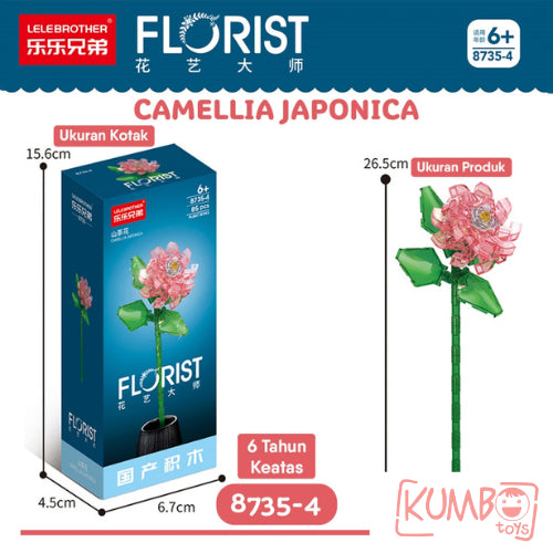 Mainan Edukasi Anak Bricks Flower Florist Plant Series High Quality Bricks