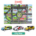 Mainan Edukasi Anak Karpet Peta Jalan Urban Road Map Perkotaan Mobil Pullback Alas Bermain