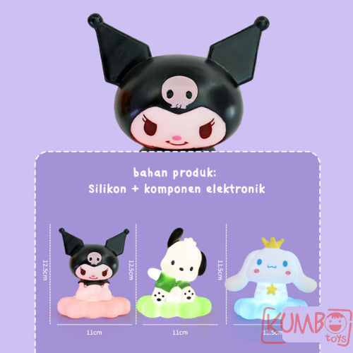 Mainan Anak Lampu Sanrio Bentuk Awan LED Dekorasi Kamar Tidur