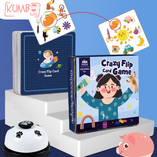 Mainan Edukasi Flash Card Crazy Flip Card Game Kartu Tebak Gambar