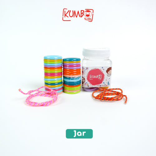 Mainan Montessori Meronce Kancing Besar 48 pcs Kancing Jumbo Kancing Gajah