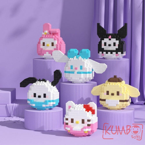 Mainan Anak Bricks Mini Damo Egg Karakter Lucu