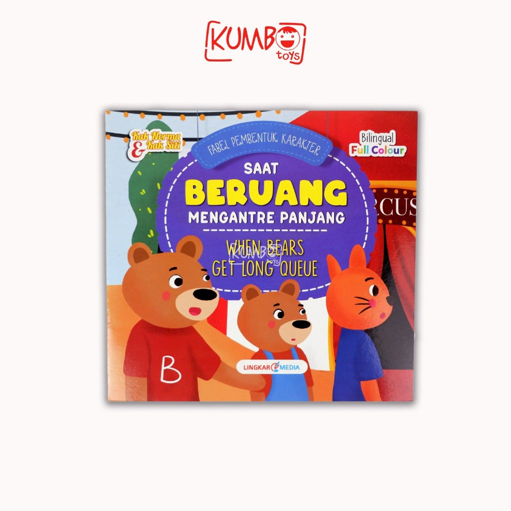 Buku Cerita Anak Bergambar/Buku Dongeng Fabel Bilingual Pembentuk Karakter