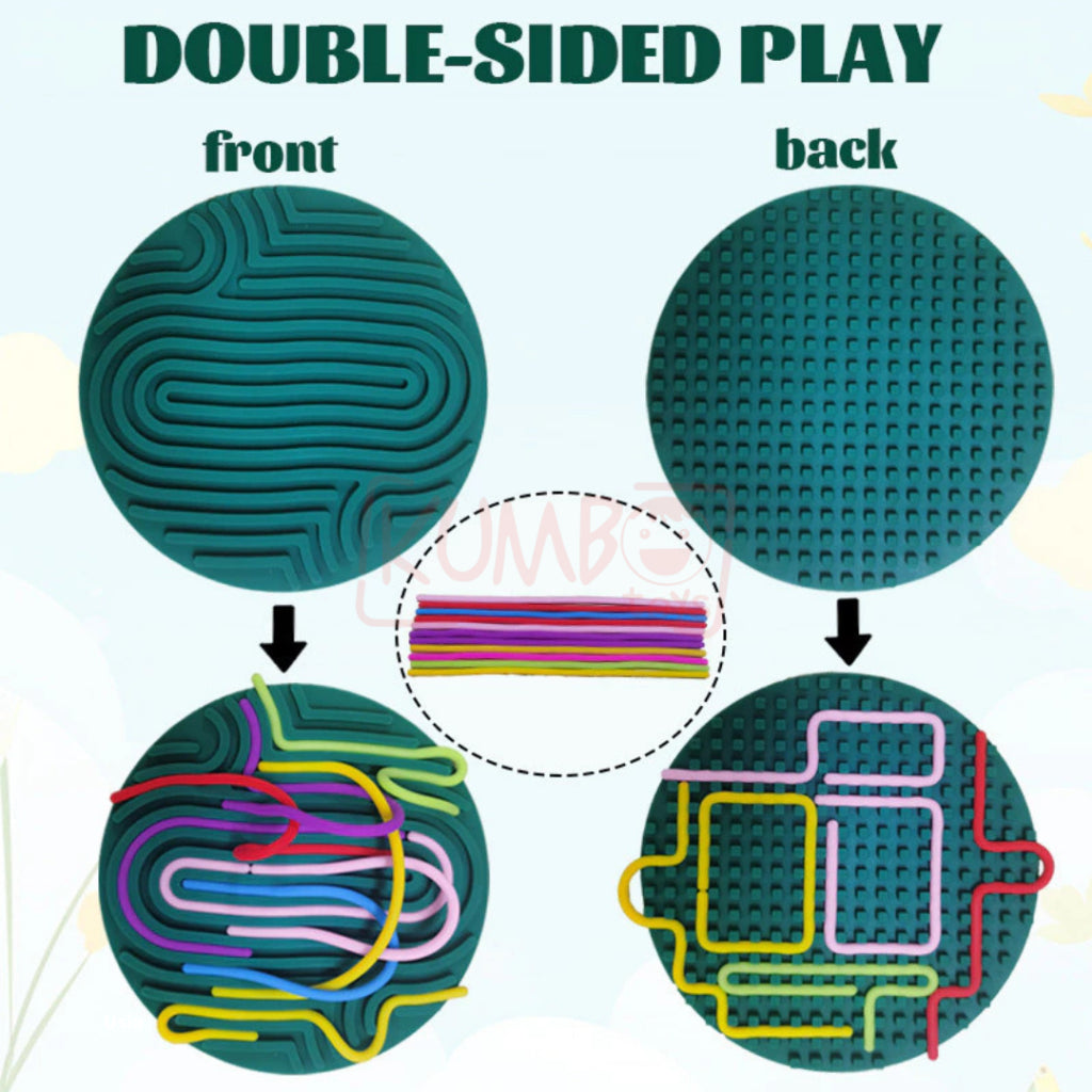 Mainan Edukasi Anak Papan Sensory Double Sided Papan Sensory Dua Sisi Fidget