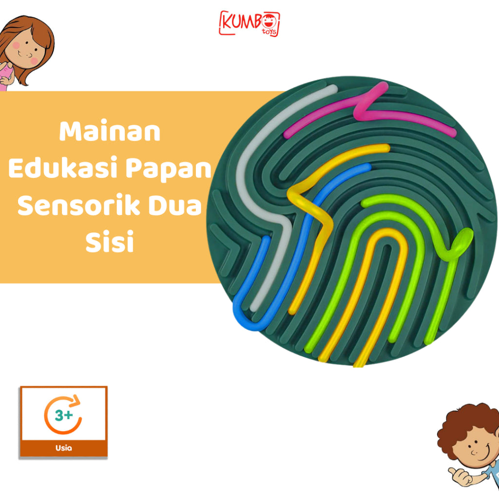 Mainan Edukasi Anak Papan Sensory Double Sided Papan Sensory Dua Sisi Fidget