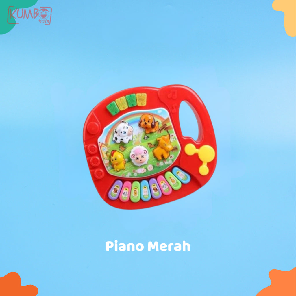 Mainan Edukasi Anak Animal Music Piano Mainan Bayi Musik