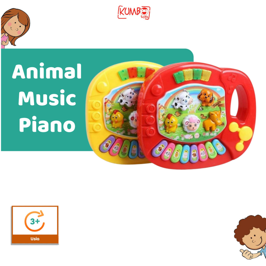 Mainan Edukasi Anak Animal Music Piano Mainan Bayi Musik
