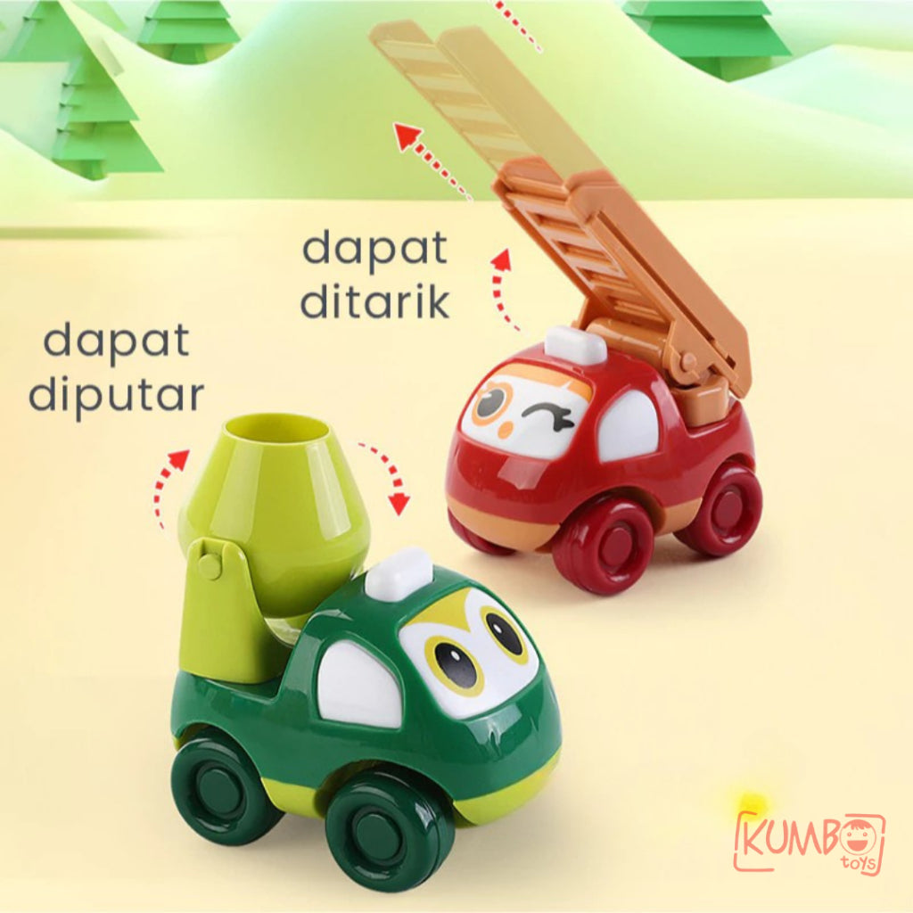 Mainan Edukasi Anak Inersia Friction Car Truck Mobil Truk
